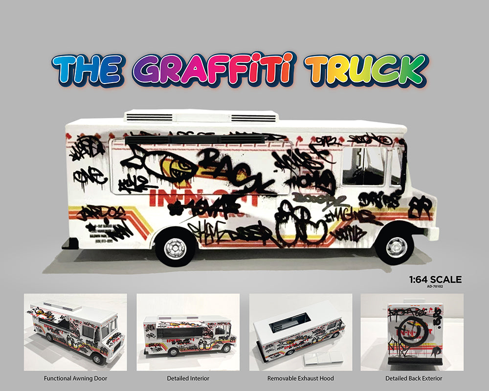 (Preorder) American Diorama 1:64 Food Truck Graffiti Style – Limited Edition MiJo Exclusives
