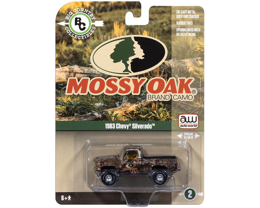 Auto World 1:64 Big Country Collection 2025 Release 1 1983 Chevrolet Silverado Mossy Oak