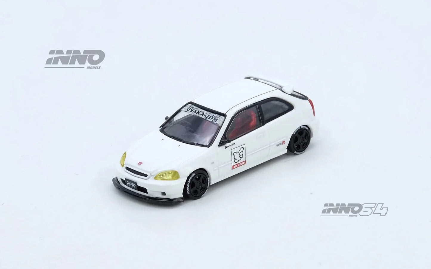 INNO64 1/64 Honda Civic TYPE-R (EK9) White Thailand Diecast Expo 2025 IN64-EK9-TDE25