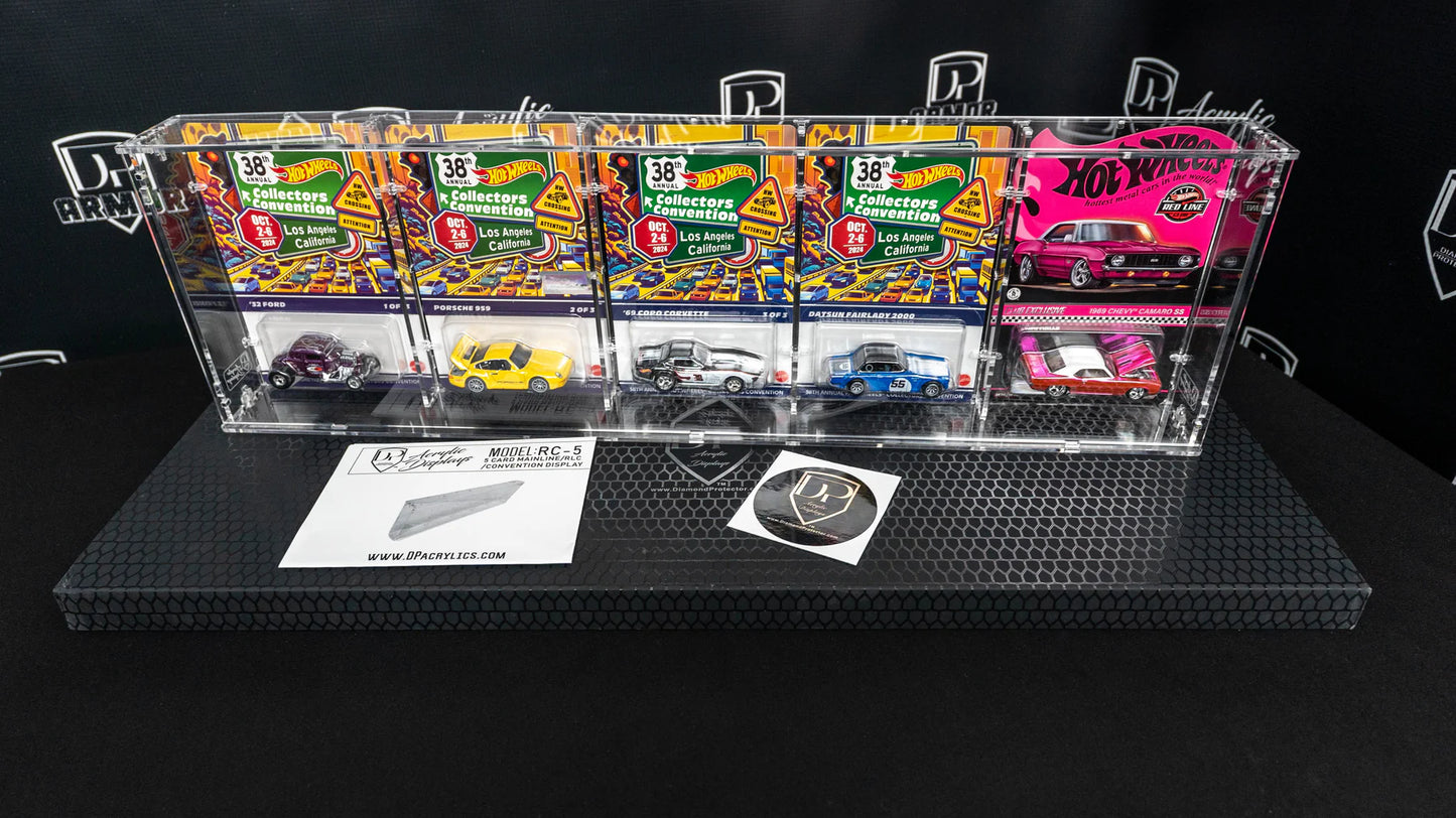 Hot Wheels/RLC 5-Car Acrylic Display (RC-5) - Diamond Protector