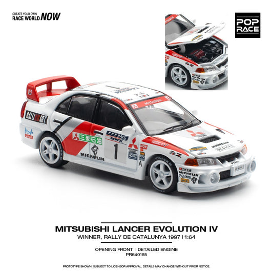 POPRACE MITSUBISHI LANCER EVOLUTION IV WINNER, RALLY DE CATALUNYA 1997