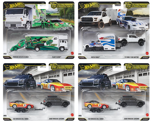 Hot Wheels CC TEAM TRANSPORT RELEASE M SEALED CASE 0F 4 -FLF56-957M