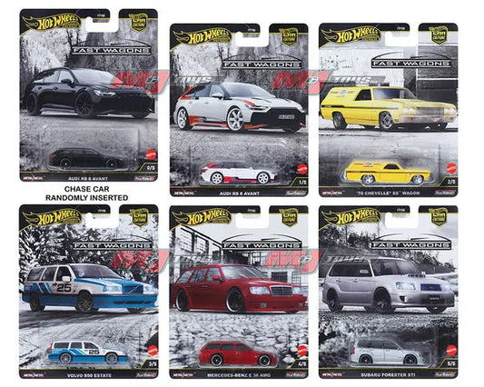 Hot Wheels Car Culture 2025 Mix 4 Fast Wagons Vehicle SEALED CASE OF 10