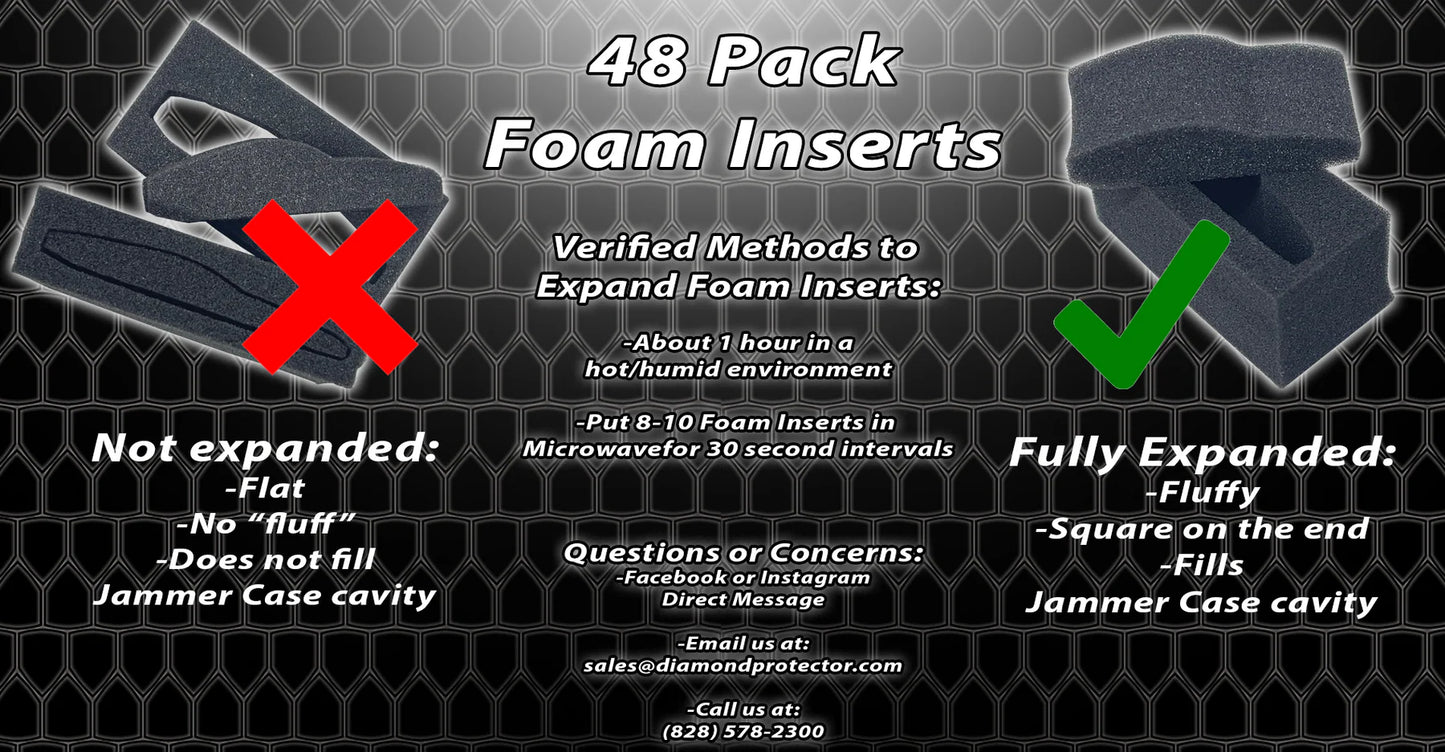 Die-Cut Foam Inserts - 48 Pack - Diamond Protector