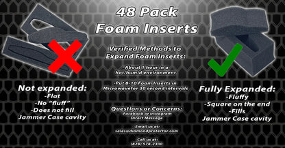 Die-Cut Foam Inserts - 48 Pack - Diamond Protector