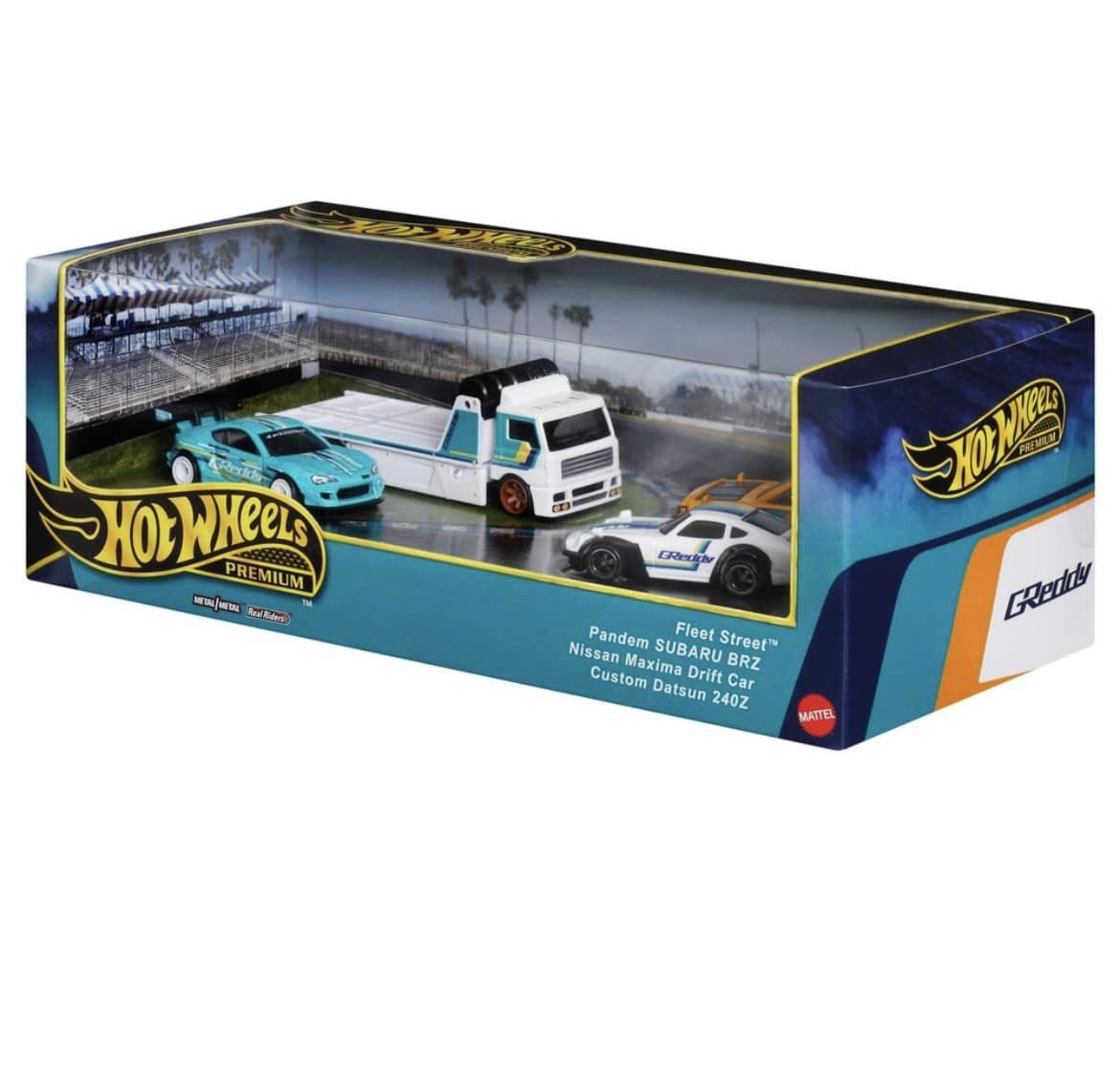 Hot Wheels G Reddy Hot Wheels Premium Car Culture Team Transport Set GREDDY Diorama ...