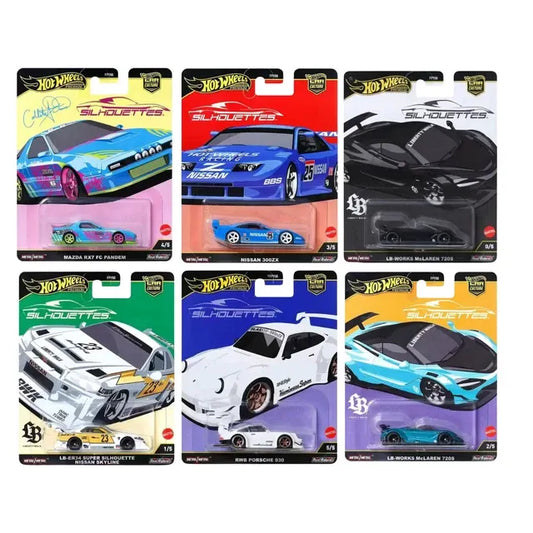 Hot Wheels 2025 Car Culture Silhouette Set of 6 - WITH CHASE!!!