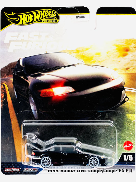 Hot Wheels 2025 Fast & Furious Case M ’93 Honda Civic Coupe EX EJ1 - Small creases in card