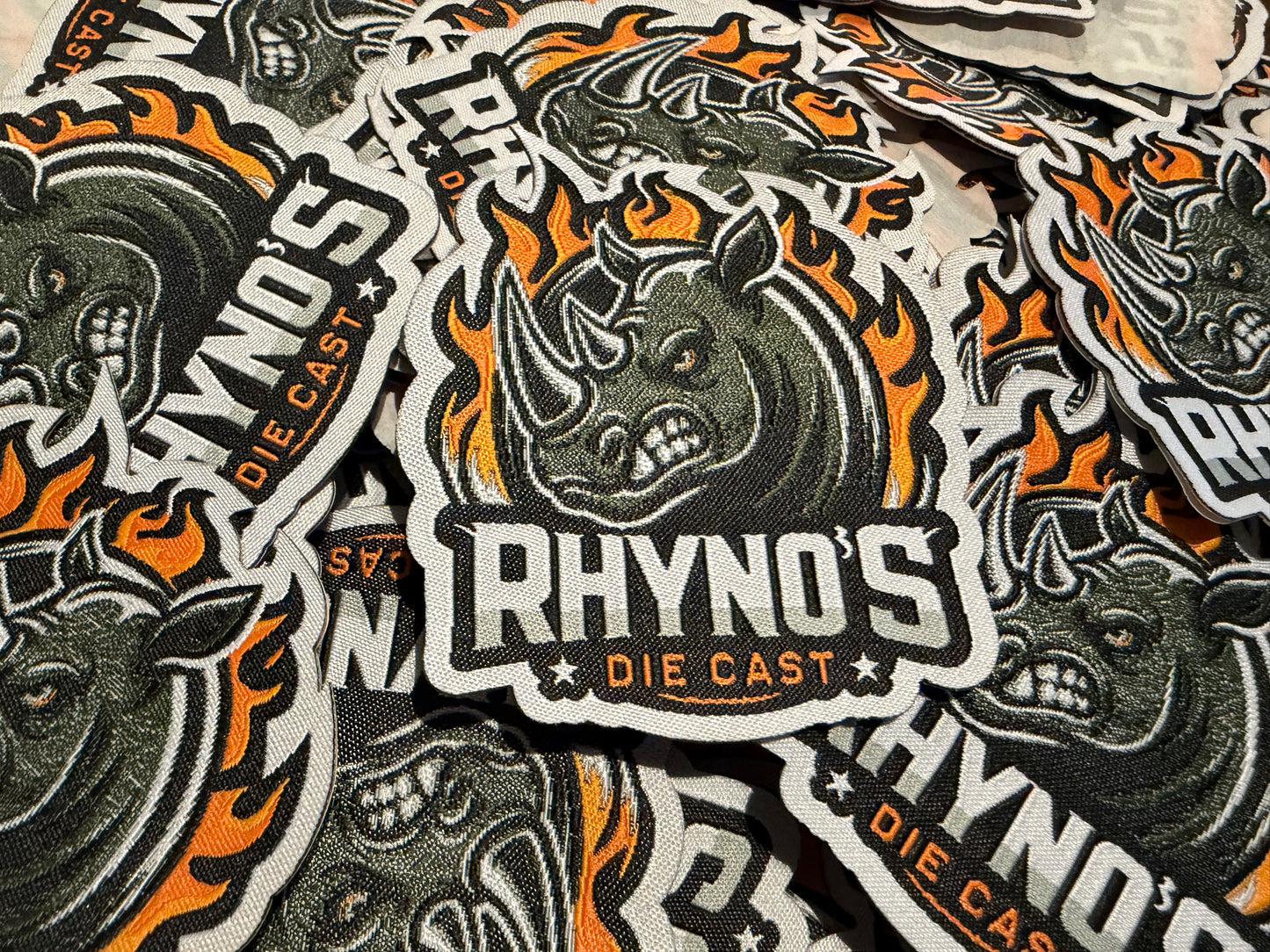 Rhynos Branded Hot Edge Iron On Patch