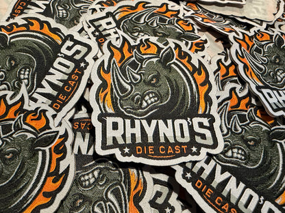 Rhynos Branded Hot Edge Iron On Patch