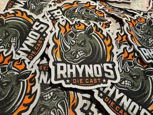 Rhynos Branded Hot Edge Iron On Patch