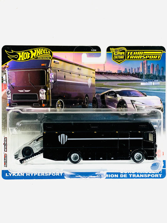 Hot Wheels 2025 Team Transport Case H W Motors Lykan Hypersport & Euro Hauler #85