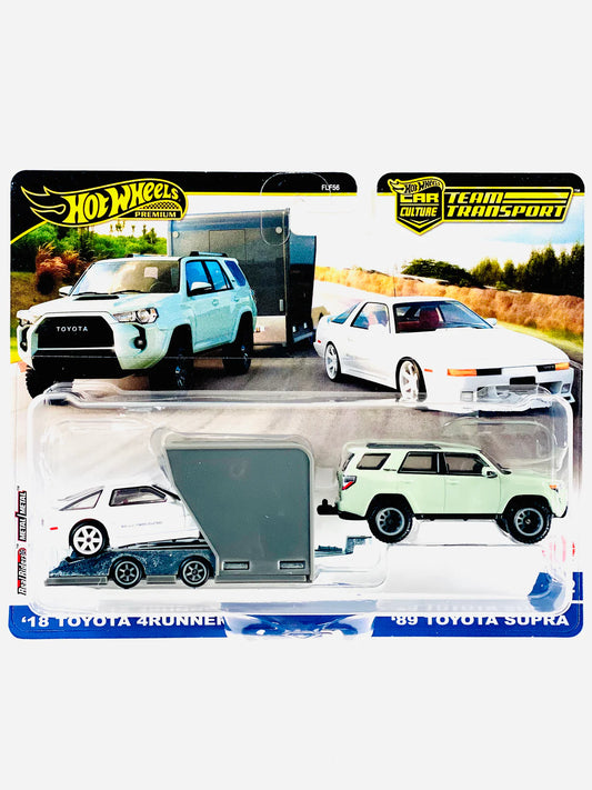 Hot Wheels 2024 Team Transport Case D '18 Toyota 4Runner & '89 Toyota Supra #72