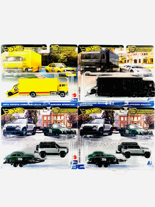 Hot Wheels 2025 Team Transport Factory Sealed Case E - Land Rover Toyota Corolla Lamborghini