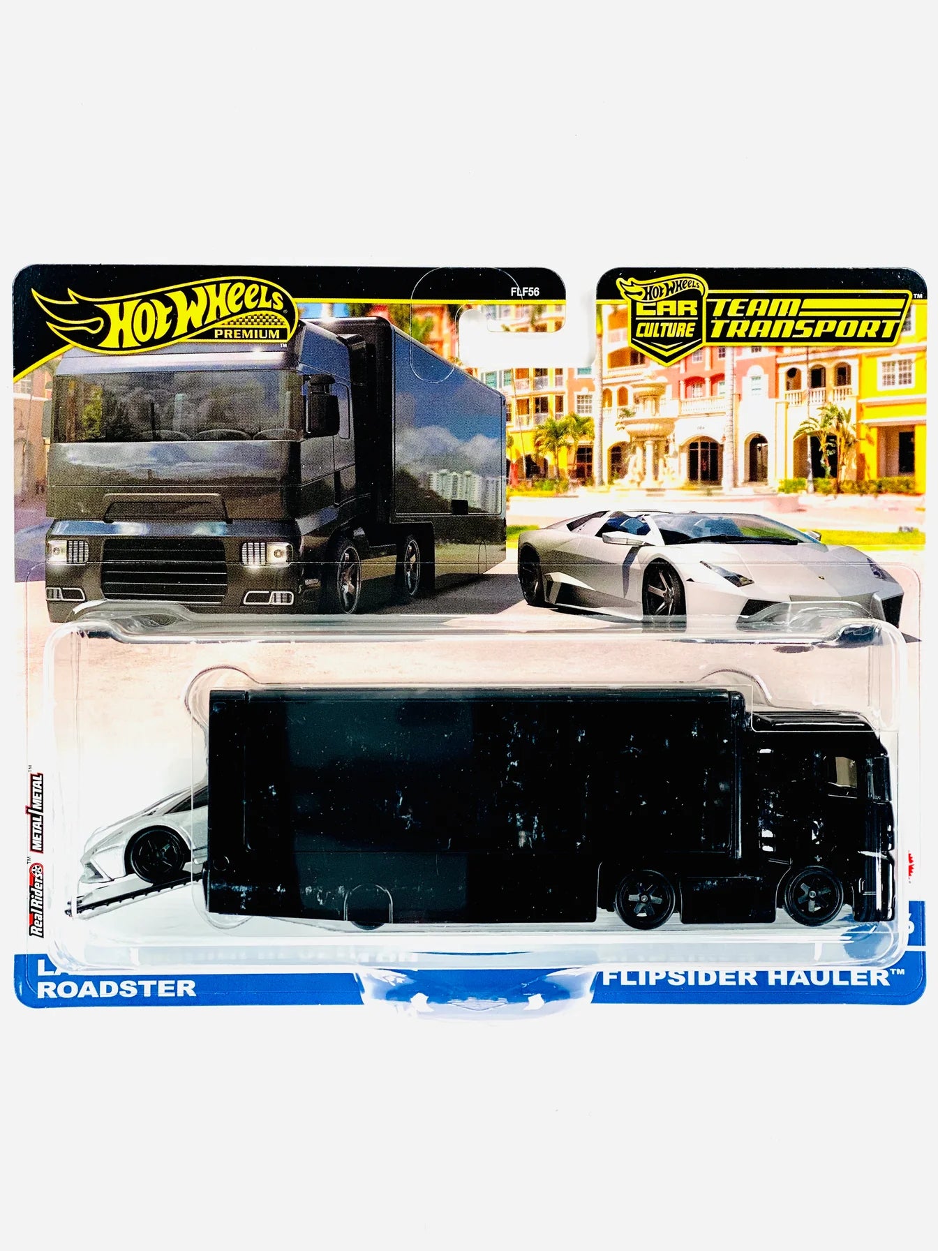 Hot Wheels 2025 Team Transport Case E Lamborghini Reventon Roadster & Flipside Hauler #76