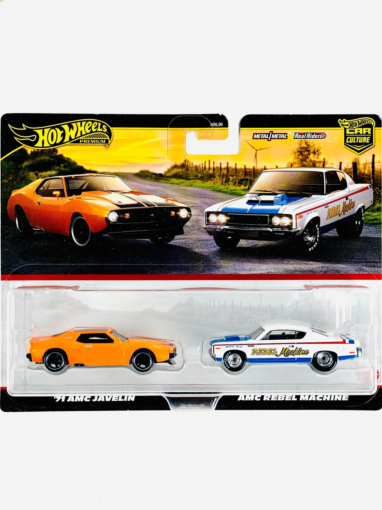 Hot Wheels 2025 Target Exclusive 2 Pack '71 AMC Javelin & AMC Rebel Machine