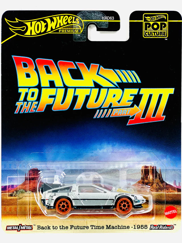 Hot Wheels 2025 Pop Culture Case L Back to the Future Time Machine - 1955
