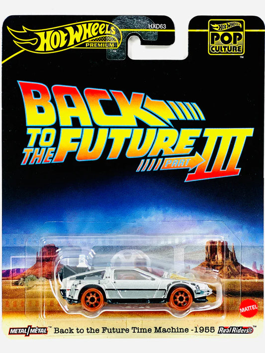 Hot Wheels 2025 Pop Culture Case L Back to the Future Time Machine - 1955