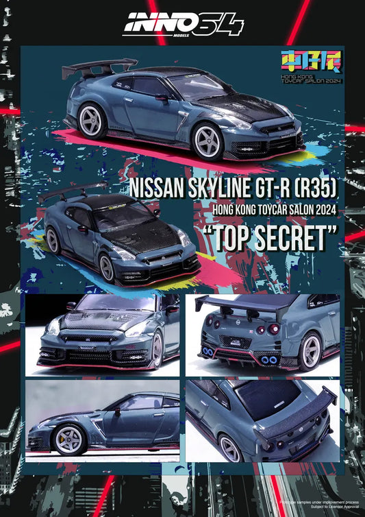 INNO64 1/64 NISSAN GT-R (R35) "TOP SECRET EDITION" Hong Kong Toy Car Salon 2024 Special Edition IN64-R35TS-HKTS24