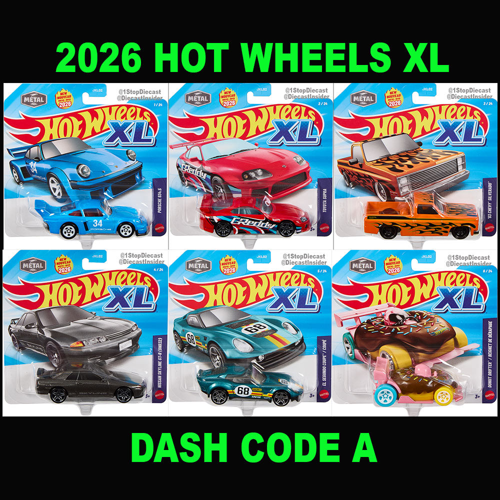 (PRE ORDER) HOT WHEELS 2026 BASIC XL SERIES CASE 0F 6 DASH A