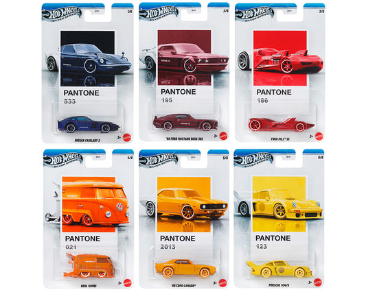 (Preorder) Hot Wheels 1:64 Pantone A Assortment 2025 - Porsche Kool Kombi Camaro - JKY47