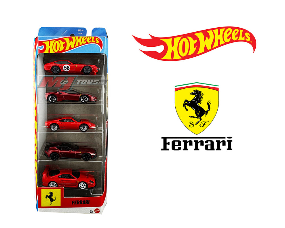 (Preorder) Hot Wheels 1:64 Basic 5 Pack Set 2026 Ferrari - PRE ORDER ...
