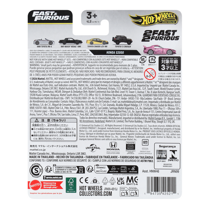 (PRE ORDER) FAST & FURIOUS Q CASE - HNW46-956S - SEALED CASE OF 10 2027 RELEASE