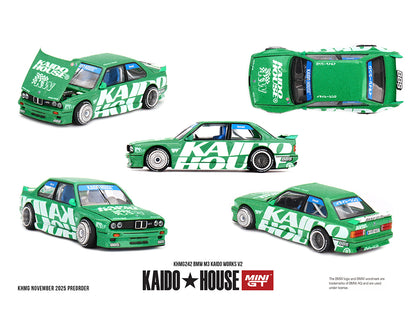 (Preorder) Kaido House x Mini GT BMW M3 Kaido Works V2- Green - KHMG242