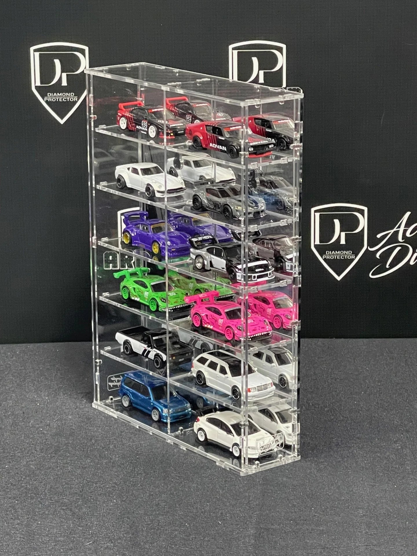 12-Car Acrylic Display (L-2*6) - Diamond Protector