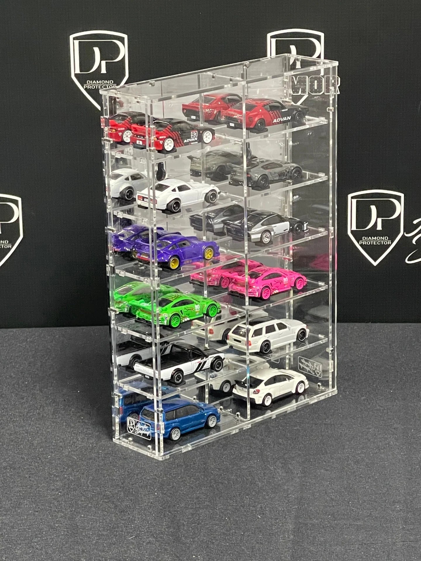 12-Car Acrylic Display (L-2*6) - Diamond Protector