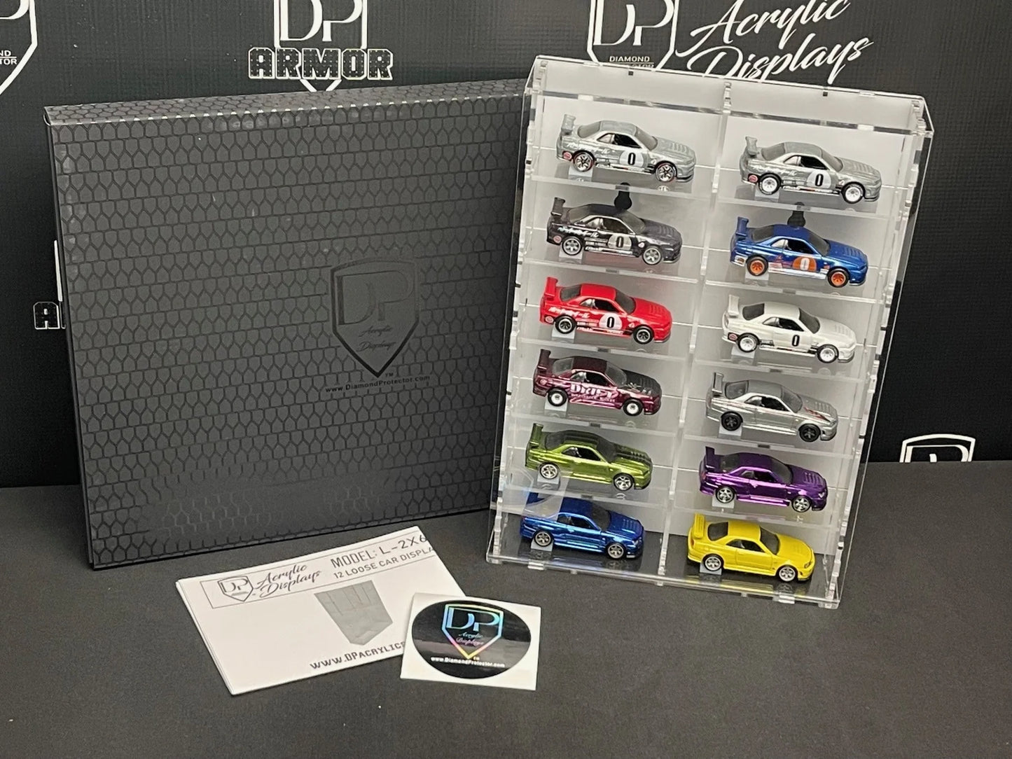 12-Car Acrylic Display (L-2*6) - Diamond Protector