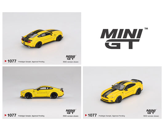 (PRE ORDER) -  Mini GT 1:64 LB-WORKS Ford Mustang – Triple Yellow – Mijo Exclusives