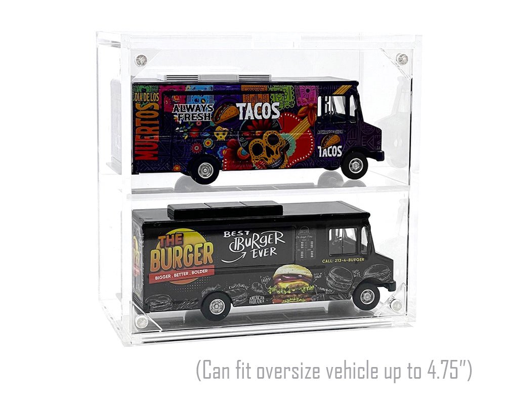 Showcase 1:64 2 Cars Desk Top Collector Display Case (5″x2.5″x4.75″) – Mijo Exclusives - MJ13012