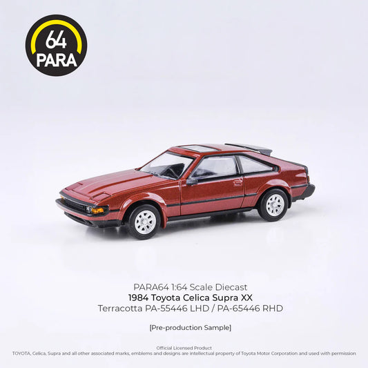 PARA64 1/64 1984 Toyota A60 Celica XX / Celica Supra Terracotta LHD PA-55446