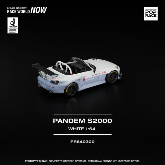 (Pre order) PR640300 POPRACE 1/64 PANDEM S2000 WHITE
