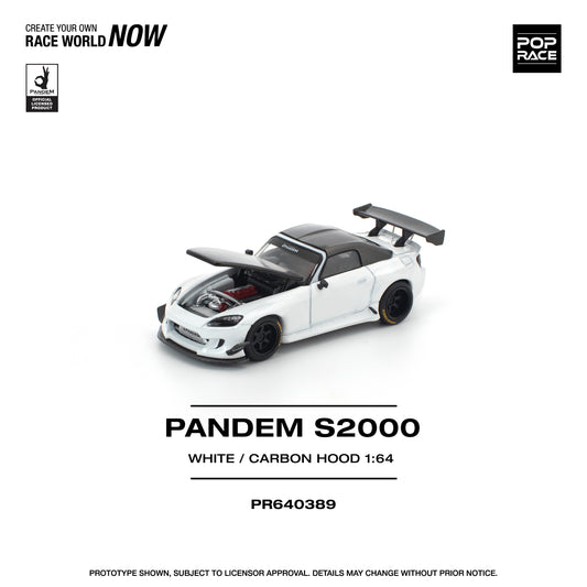 (Pre order) PR640389 POPRACE 1/64 PANDEM S2000 SOFTTOP WHITE TOOLING VARIANT