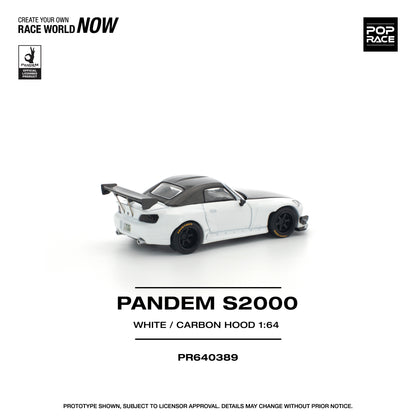 (Pre order) PR640389 POPRACE 1/64 PANDEM S2000 SOFTTOP WHITE TOOLING VARIANT
