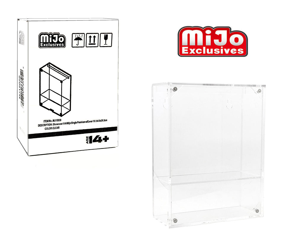 Showcase 1:64 Premium Collector Single Case with Shelve & Cover (6″x2.1/8″x8″) – Mijo Exclusives - MJ15020