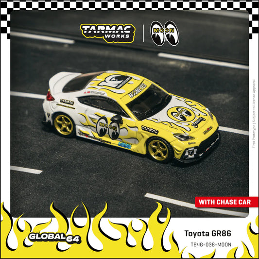 TARMAC WORKS GLOBAL64 1/64 Toyota GR86 MOONEYES T64G-038-MOON