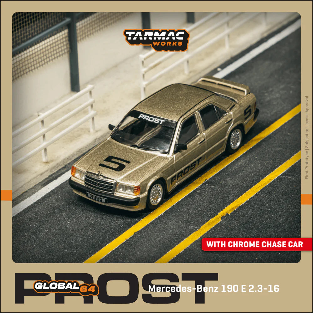 TARMAC WORKS GLOBAL64 1/64 Mercedes-Benz 190 E 2.3-16 Race of Champion 1984 Alain Prost T64G-047-84ROC05