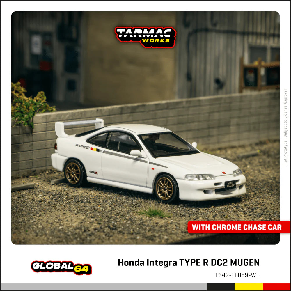 TARMAC WORKS GLOBAL64 1/64 Honda Integra TYPE R DC2 MUGEN Championship White T64G-TL059-WH