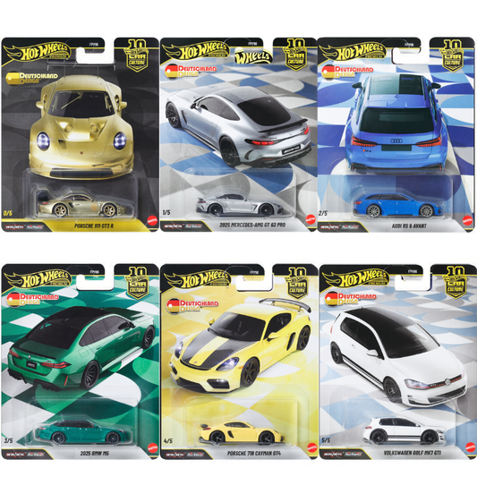 (Preorder) Hot Wheels 1:64 Car Culture 10th Anniversary 2026 W Case – DEUTSCHLAND DESIGN