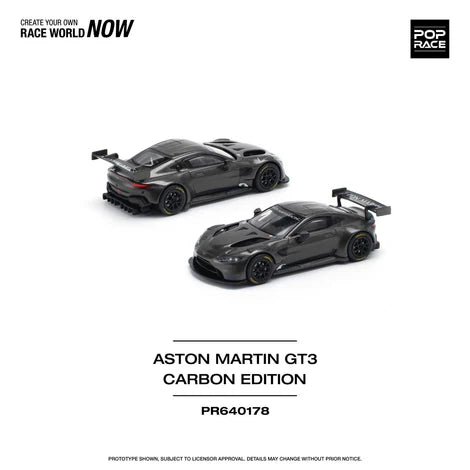 POPRACE 1/64 ASTON MARTIN VANTAGE GT3 - CARBON EDITION PR640178