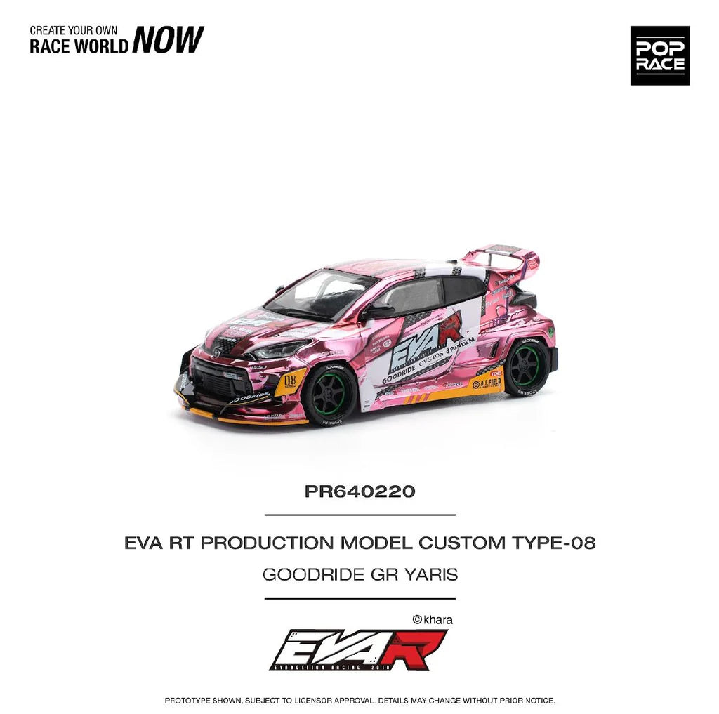 POPRACE 1/64 EVA RT PRODUCTION MODEL CUSTOM TYPE-08 GOODRIDE GR YARIS PR640220