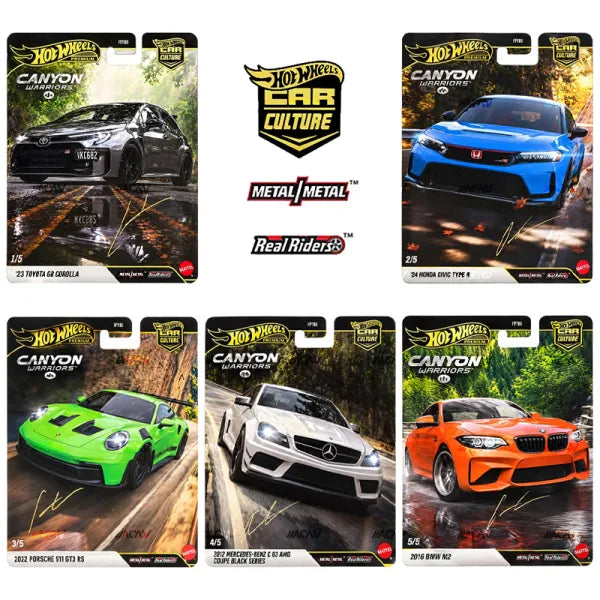 (Preorder) Hot Wheels 1:64 Car Culture 2027 C Case – FPY86-962C - Canyon Warriors - SET OF 5