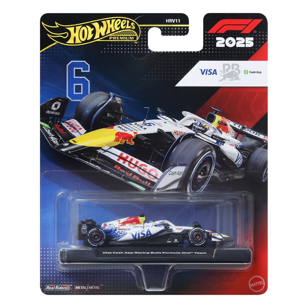 Hot Wheels 2025 F1 Formula 1 Race Team Visa Cash App Racing Bulls Formula 1 Team #6