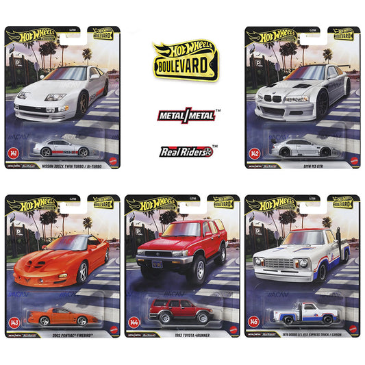 2026 Hot Wheels Premium Boulevard Mix 1 - 141-145 - Nissan 300ZX, BMW, Firebird, 4Runner, Datsun