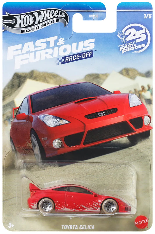 HOT WHEELS - Fast & Furious Themed - Race off - Toyota Celica - Silver Series