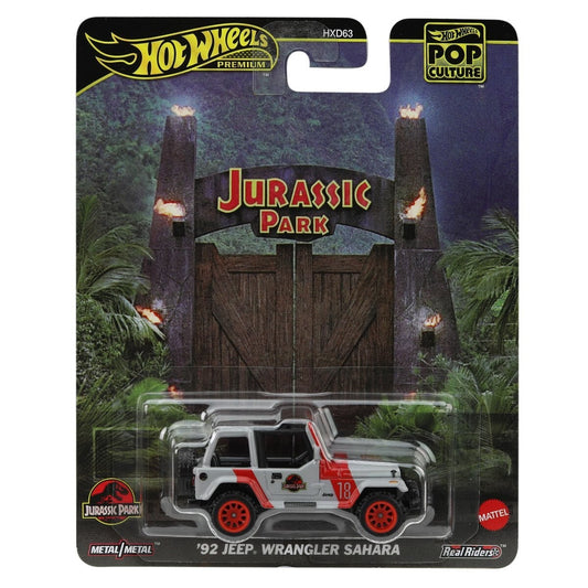 2025 Hot Wheels Premium Pop Culture Jurassic Park '92 Jeep Wrangler Sahara