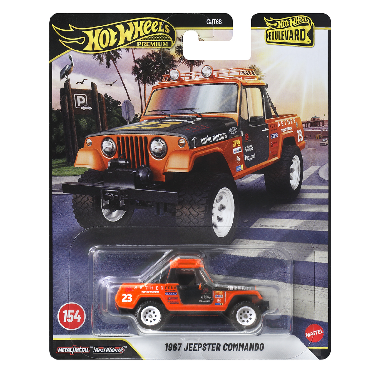 2026 Hot Wheels Premium Boulevard 1967 Jeepster Commando #154 (DAMAGED CARD)